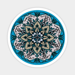 Blue Mandala Magnet